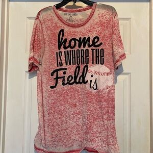 Home is where the field is soft tshirt